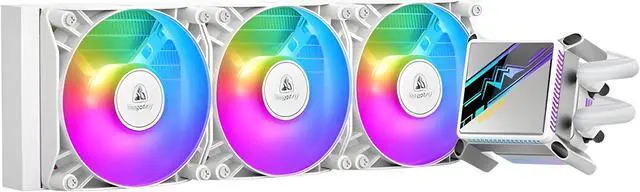 Main image of SEGOTEP KL-360 Desktop AIO Liquid CPU Cooler - TDP 320W - 360mm Radiator - 3x120 ARGB Fans with 70mm Built-in PWM Pump Head Fan - Separate Water Pump - Support LGA 1700/1200 & AM5/AM4 - White Color