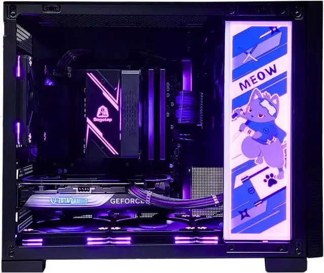 Alt view image 2 of 5 - NextGenOEM Gaming PC GAMEOW NINJA i5-13400F 4.6GHz, NVIDIA RTX 4060 8GB, 1TB NVME SSD, 32GB RGB DDR5, 750W PSU, 240mm AIO, Wi-Fi 6E, Windows 11 Home Intel Core i5 16GB DDR4 RTX 4060