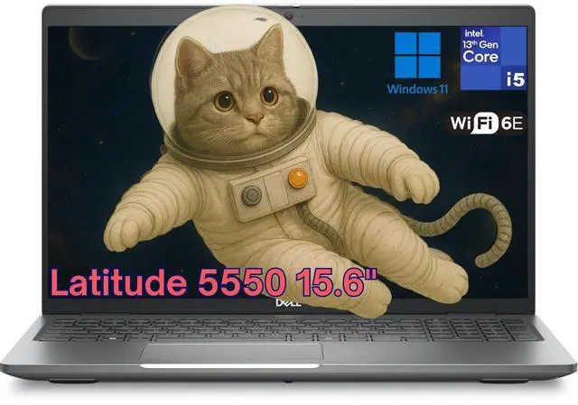 Main image of Dell Latitude 5550 15 5000 15.6" FHD Business AI Laptop Computer, Intel 12-Core Ultra 5 125U (Beat i7-1355U), 64GB DDR5 RAM, 1TB SSD, WiFi 6, BT 5.3, Backlit KB, Thunderbolt 4, Windows 11 Pro