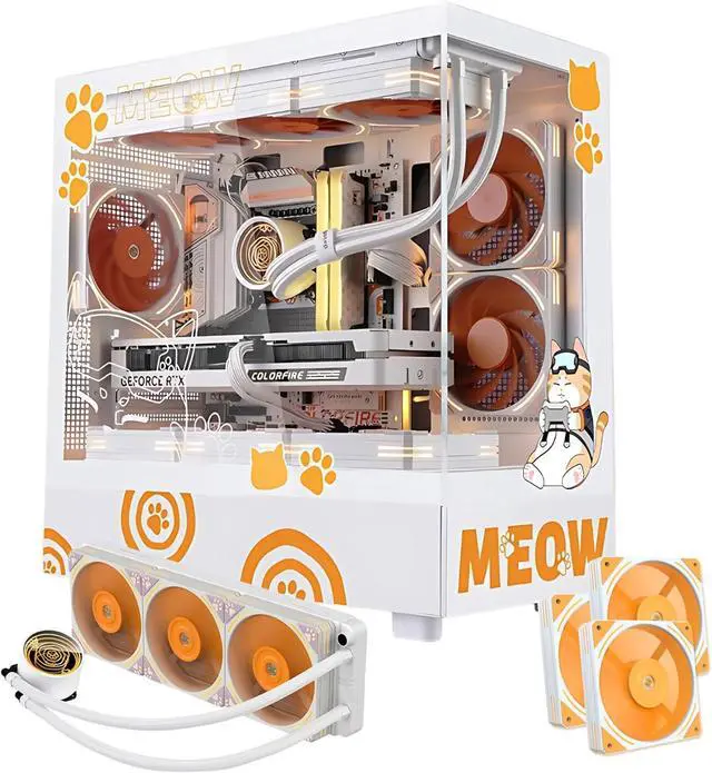 Main image of Segotep Memphis-S Pro Edition, M-ATX Tower PC Combo, Tempered Glass Panels, Panoramc View, special Memphis Fans and Cooler included