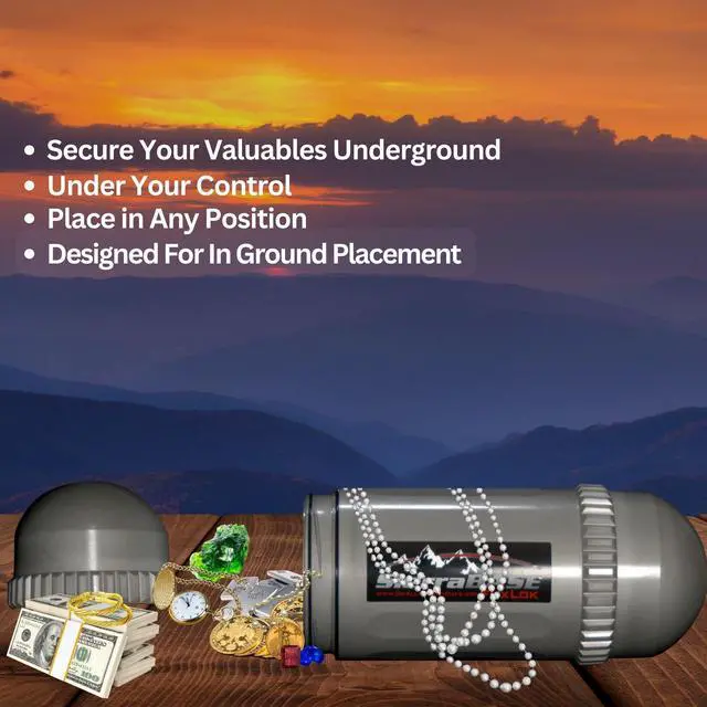 Alt view image 6 of 7 - The Ultimate Diversion Safe. Underground Hidden Storage Stash Box. Secure Valuables: Emergency Money, Gold or Silver Coins, Jewelry, etc.