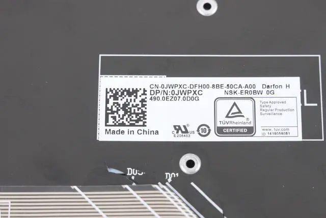 Alt view image 6 of 7 - Dell Backlit Keyboard Dell Vostro 5581 5481 German JWPXC