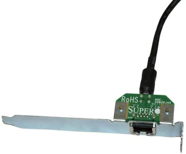 Alt view image 5 of 6 - SuperMicro IPMI Remote Management Card With AOC-USB2RJ45 Bracket RJ45 SIM1U+ SIM