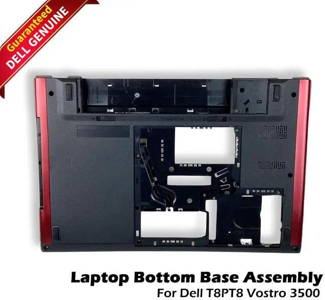 Main image of Dell Vostro 3500 Red & Black Bottom Base Cover Assembly T8PT8 0T8PT8 CN-0T8PT8 7GYH5 07GYH5 60.4ET04.012 GYRT153192530