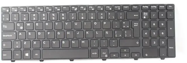 Main image of Dell Inspiron 3541 Black QWERTY Latin Spanish Backlight Keyboard 102 7TT4J 60KPT - OEM