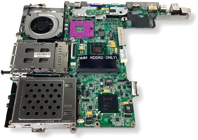 Alt view image 3 of 7 - Dell Latitude D530 LGA775 Intel Core 2 Duo DDR2 Motherboard HP721 - OEM