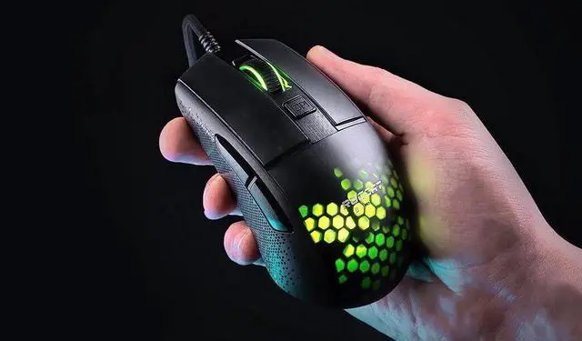 Alt view image 10 of 14 - Roccat Burst Pro - Extreme Lightweight Optical Pro Gaming Mouse (high Precision, Optical Owl-Eye Sensor (100 to 16,000 dpi), RGB AIMO LED Lighting, only 68g, Designed in Germany), Black ROC-11-745