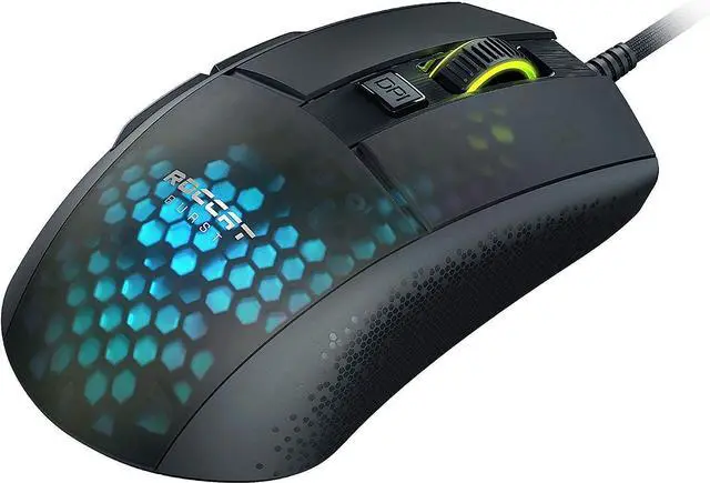 Alt view image 14 of 14 - Roccat Burst Pro - Extreme Lightweight Optical Pro Gaming Mouse (high Precision, Optical Owl-Eye Sensor (100 to 16,000 dpi), RGB AIMO LED Lighting, only 68g, Designed in Germany), Black ROC-11-745