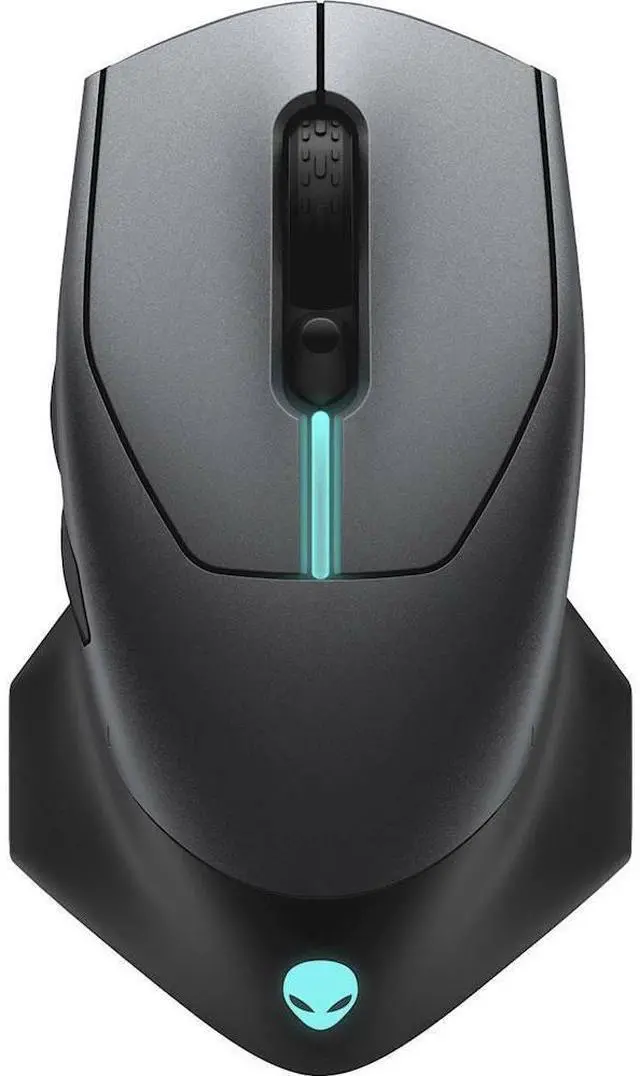 Alt view image 7 of 12 - Alienware - AW610M Wired/Wireless Optical Gaming Mouse - RGB Lighting - Dark ...