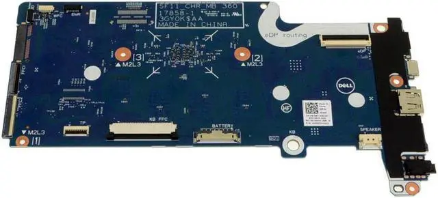Alt view image 4 of 6 - Dell Chromebook 11 5190 2-in-1 Motherboard Celeron N3350 4GB NJ8XT PC1G3 02VJNT