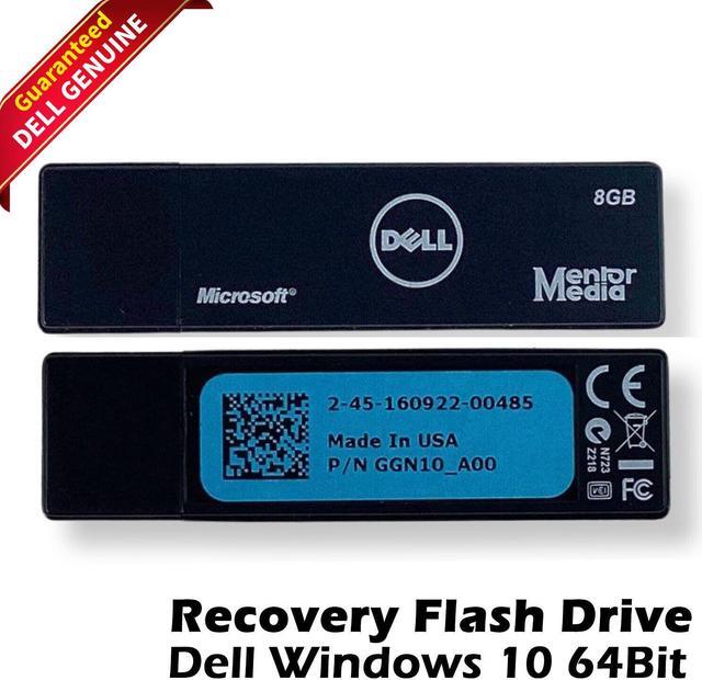 Main image of Dell Windows 10 64Bit Recovery Flash Drive Media Mentor USB 0GGN10 GGN10