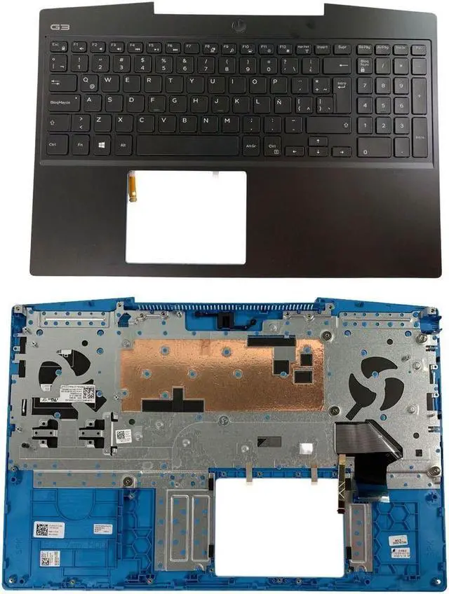 Alt view image 7 of 7 - New Dell OEM G Series G3 3590 Spanish Palmrest Keyboard Assembly P0NG7 GRGDC - OEM