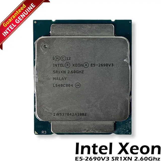 Main image of Intel Xeon E5-2690 V3 CPU 12-Cores 2.6 GHz 30MB LGA 2011-3 R3 Server SR1XN