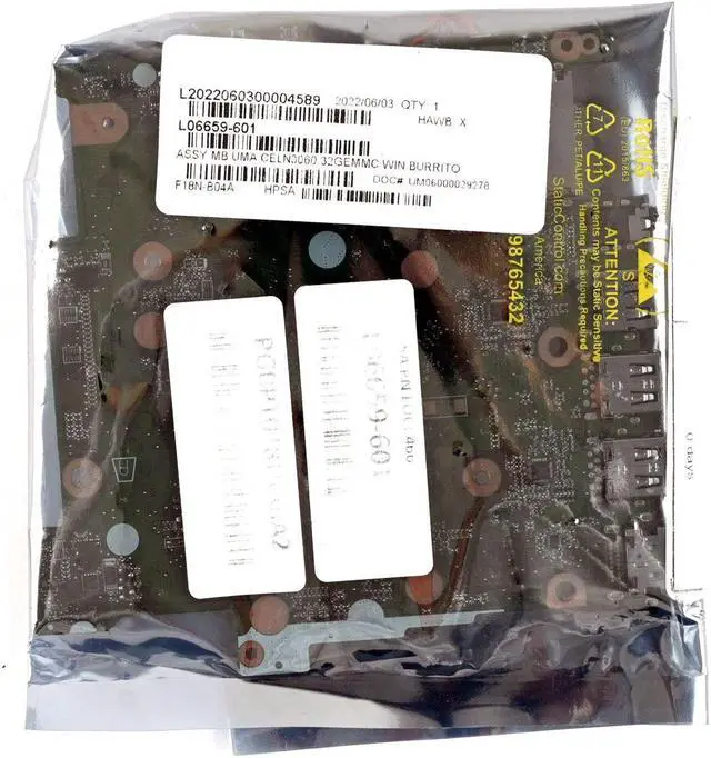 Alt view image 6 of 6 - HP Stream 14-AX Intel Celeron N3060 1.6GHz Motherboard 905305-601 L06659-601