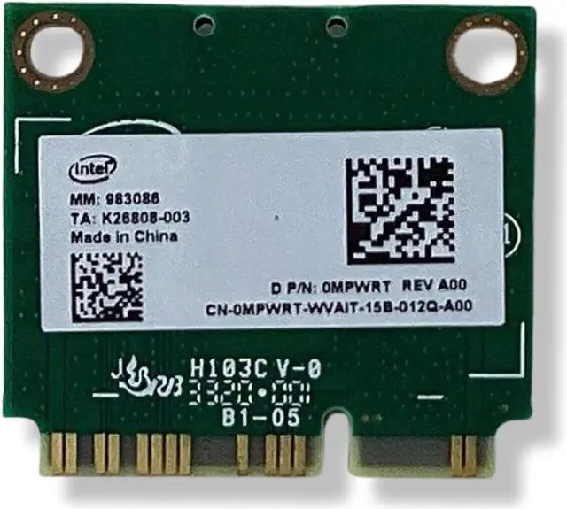 Alt view image 3 of 6 - Intel MPWRT 4TH Gen 802.11ac Dual Band 2x2 8265D2W WiFi & Bluetooth Network Card