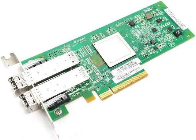 Alt view image 2 of 4 - QLogic 8GB FC Dual Port HBA N2XX-AQPCI05 QLE2562-CSC 2-Port Fiber Channel Card