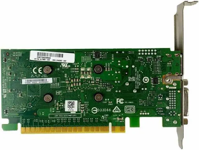 Alt view image 3 of 3 - HP NVIDIA GeForce GT730 2GB PCIe Video Graphics Card 917882-002 918360-002