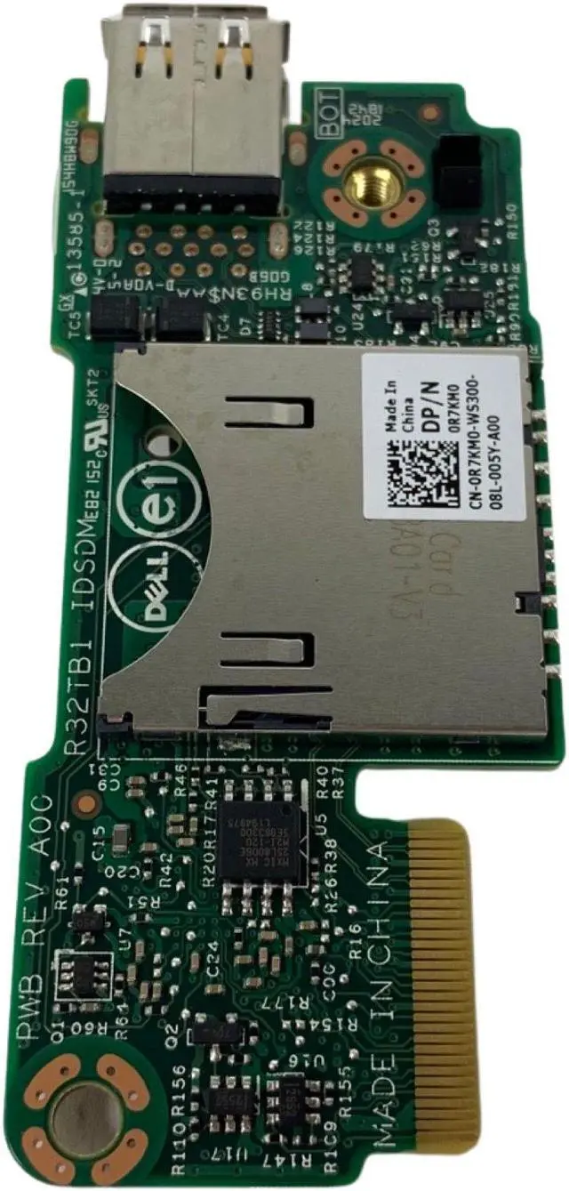 Alt view image 4 of 5 - Dell PowerEdge FC430 IDSDM Riser Card USB Ports & SD Card Module R7KM0