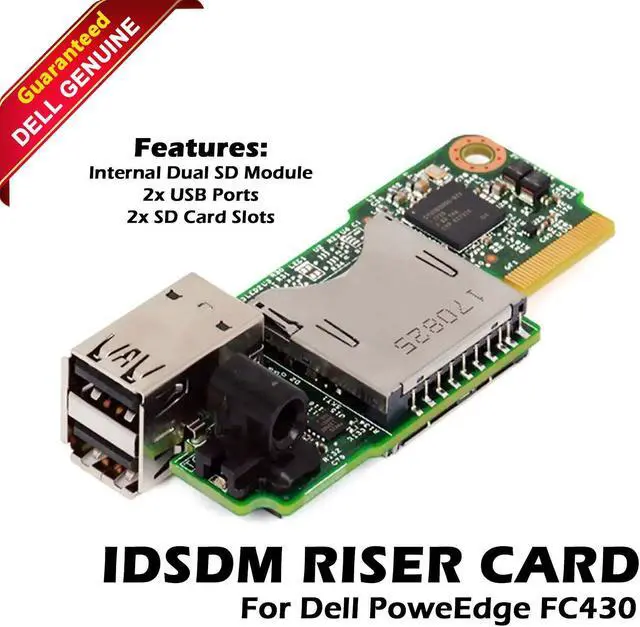 Main image of Dell PowerEdge FC430 IDSDM Riser Card USB Ports & SD Card Module R7KM0