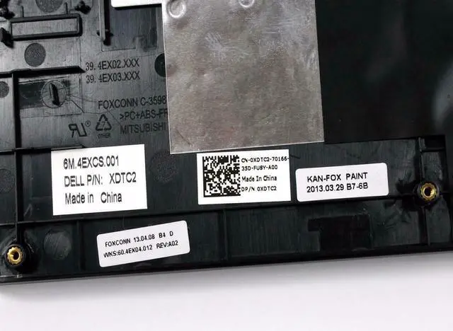 Alt view image 6 of 6 - Dell Vostro 3300 Palmrest Touchpad + Power Button Upper Case 5X1WT XDTC2