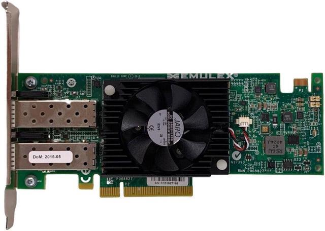 Alt view image 2 of 6 - Dell Emulex OCE14102-UX-D 10GBE Dual-Port Converged Network Adapter YGW92