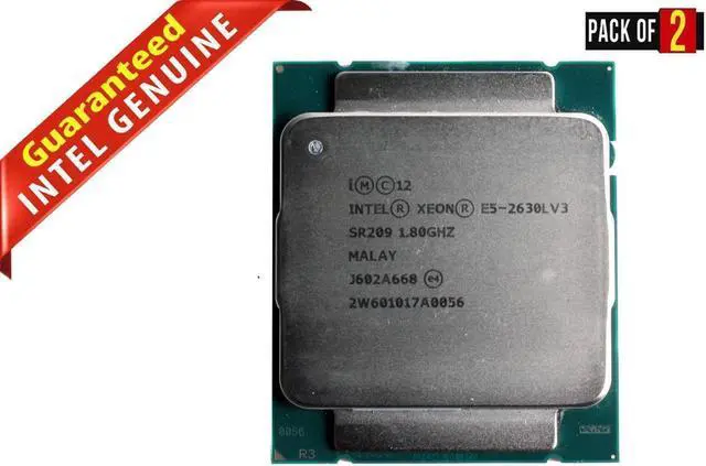 Main image of INTEL XEON E5-2630L V3 8 CORE 1.80GHz 20M 8 GT/s 55W Processor YVTN6 SR209  - Lot 2