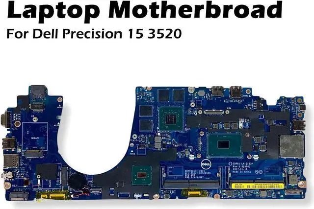 Alt view image 2 of 7 - Dell OEM Precision 15 3520 Motherboard with Intel i5 Quad Core 2.5GHz CPU C2731