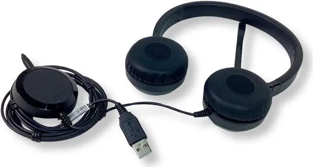 Alt view image 5 of 7 - Dell UC350 Pro Stereo Headset Skype for Business Headphones 74J6M