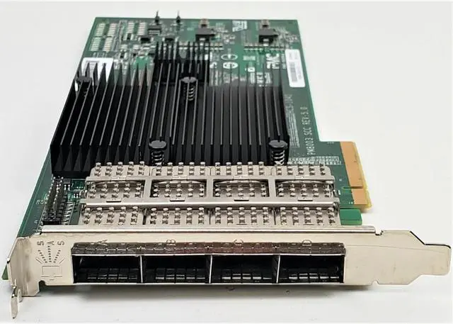 Alt view image 3 of 4 - NetApp 111-00341+G0 4 port SAS 3/6GB QSFP Host Bus Adapter Card