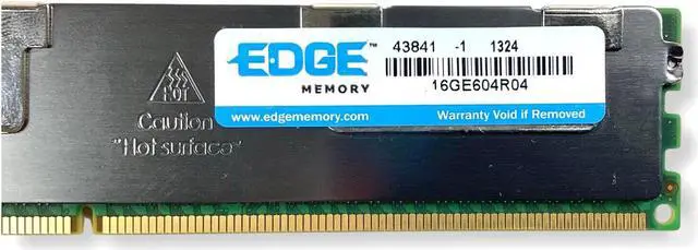 Alt view image 6 of 7 - Edge 16GE604R04 16GB PC3-8500 DDR3-1066MHz ECC Reg CL7 240-Pin Server RAM Memory