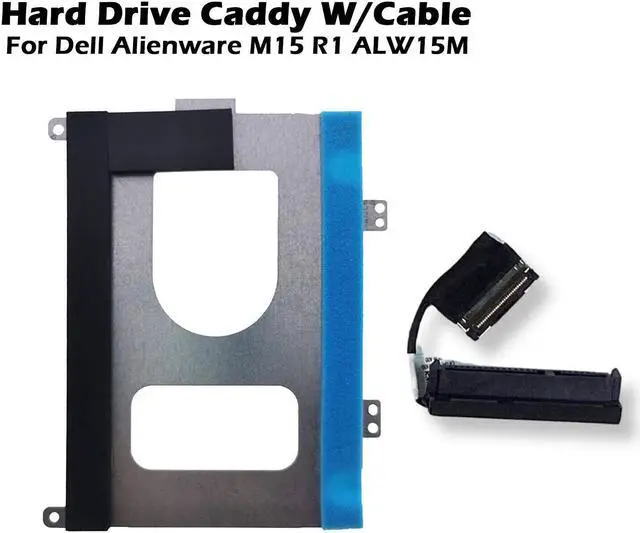 Alt view image 2 of 7 - Dell Alienware M15 2.5 SATA3 Hard Drive Caddy kit W/Cable 68WXJ PCYYV