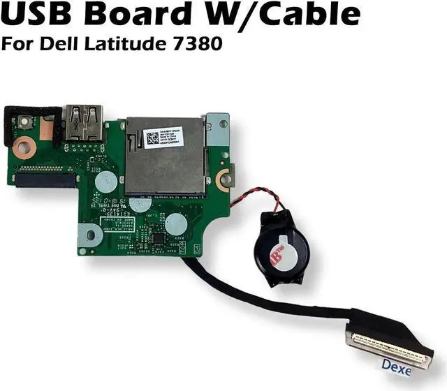 Alt view image 2 of 7 - Dell Latitude 7380 USB Board W/Cable Assembly C86YY 0C86YY CN-0C86YY