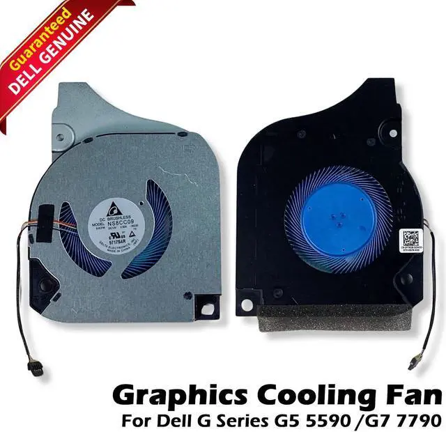 Main image of Dell G Series G5 5590 G7 7790 GPU Cooling Fan 1660Ti NS8CC09 F7N58 9THTN