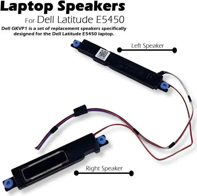 Alt view image 2 of 7 - Dell Latitude E5450 PK23000O000 Laptop Left and Right Speakers Set GKVP1,0GKVP1