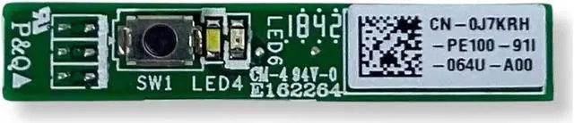 Alt view image 3 of 7 - Dell OEM OptiPlex 7440 / 3240 Power Button Circuit Board J7KRH