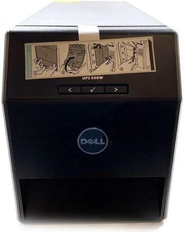 Alt view image 2 of 7 - Dell Tower UPS 500W 750VA 100-120V Battery Backup Uninterruptible Power Supply