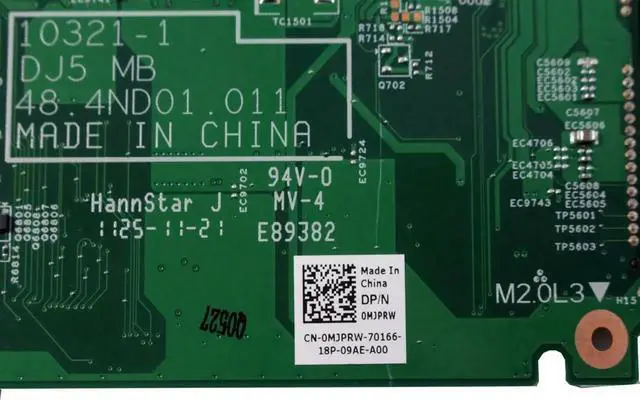 Alt view image 6 of 7 - Dell Vostro V131 Intel Celeron 857 1.2GHz Laptop Motherboard MJPRW