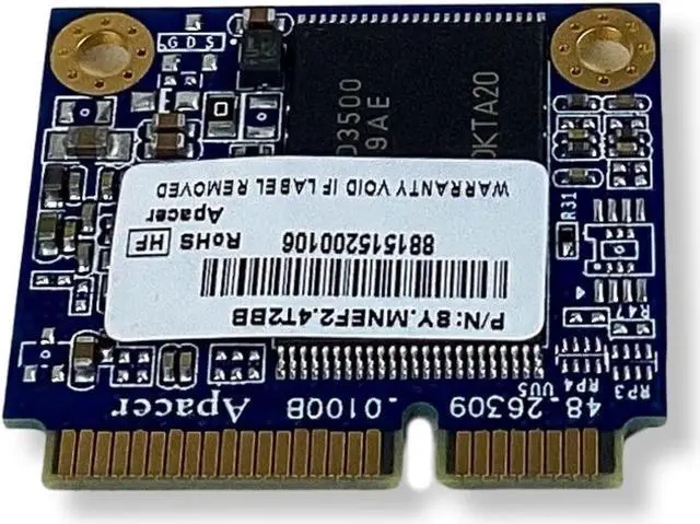 Alt view image 6 of 6 - Apacer 8Y.MNEF2.4T2BB 32GB MLC mSATA SSD 0N1XF9 N1XF9