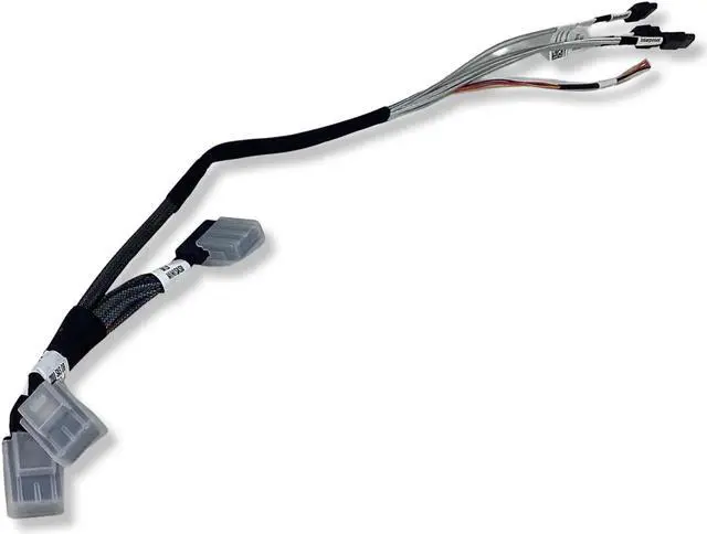 Alt view image 4 of 6 - Dell Internal miniSAS SFF-8087 to (4) 7-Pin SATA Cable 0.5M C6220 X4D23 N92G8