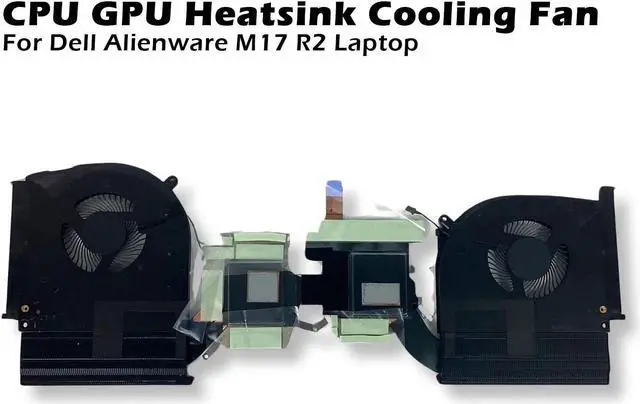 Alt view image 5 of 10 - Genuine Dell Alienware M17 R2 N18P Laptop CPU GPU Heatsink Cooling Fan R23G0