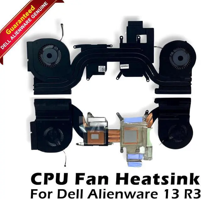 Alt view image 4 of 10 - Dell Alienware 13 R3 CPU Cooling Fan GPU Fan With Heatsink 5H8Y5 05H8Y5 CN-05H8Y5