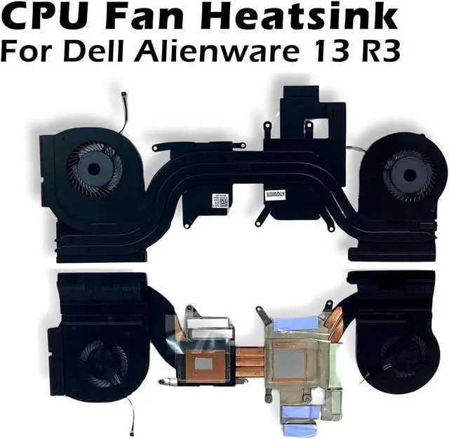 Alt view image 5 of 10 - Dell Alienware 13 R3 CPU Cooling Fan GPU Fan With Heatsink 5H8Y5 05H8Y5 CN-05H8Y5