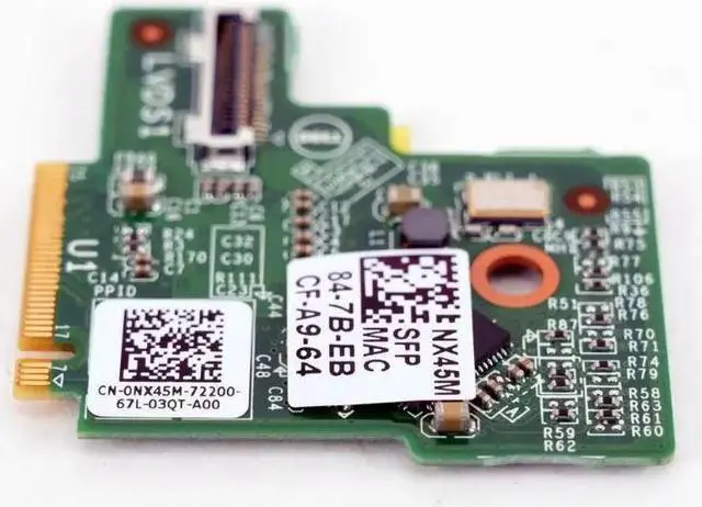 Alt view image 5 of 7 - Dell NX45M Wyse Realtek PCIe M.2 Gigabit Network Adapter Card GbE NIC Fiber SFP