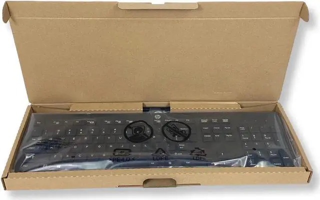 Alt view image 7 of 7 - HP Keyboard Business Black Slim Style USB English Windows 8 Enhanced 803181-001