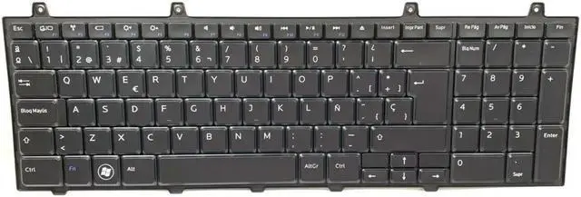 Alt view image 2 of 4 - Dell XPS 17 Studio 1747 spanish Laptop Keyboard V104025BK1 J514P 0J514P