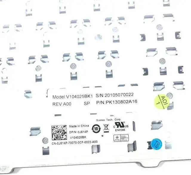 Alt view image 4 of 4 - Dell XPS 17 Studio 1747 spanish Laptop Keyboard V104025BK1 J514P 0J514P