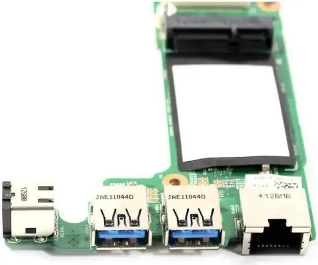 Alt view image 2 of 5 - Dell Vostro 3350 DC Power Jack USB RJ-45 IO Circuit Board JF1F9
