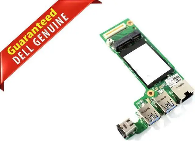 Main image of Dell Vostro 3350 DC Power Jack USB RJ-45 IO Circuit Board JF1F9