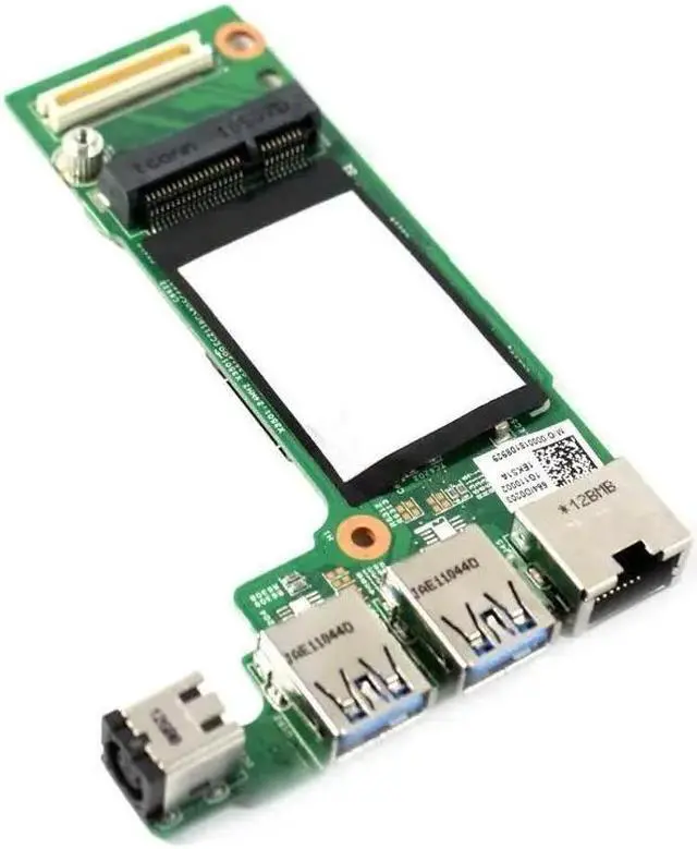 Alt view image 3 of 5 - Dell Vostro 3350 DC Power Jack USB RJ-45 IO Circuit Board JF1F9