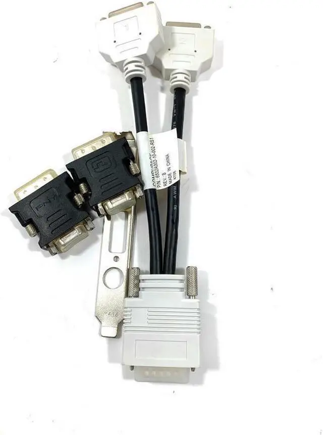 Alt view image 6 of 6 - Dell DMS-59 TO 2xDVI Female Video Splitter Cable R116N 6502A002